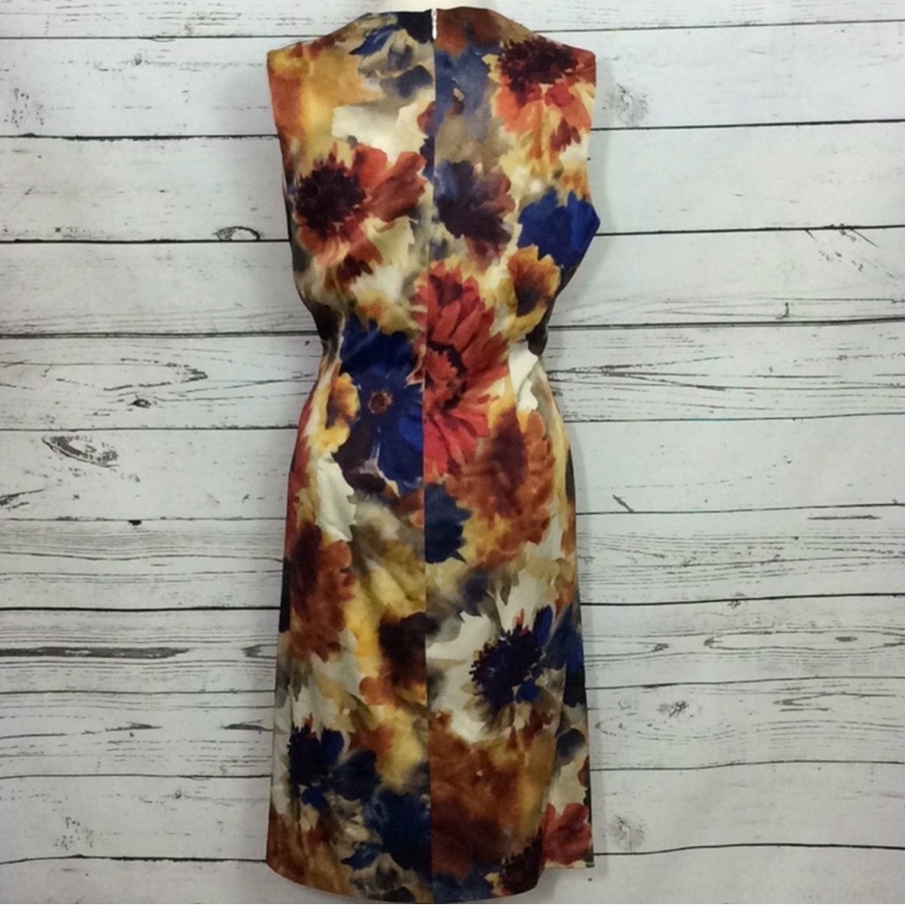 Ralph Lauren Multicolor sleeveless floral sheath dress - Picture 9 of 14